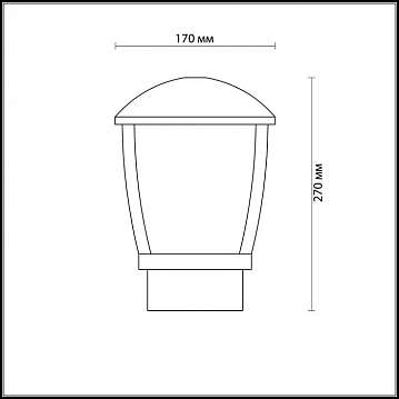 Уличный светильник Odeon Light Tako 4051/1B