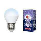 Лампа светодиодная (UL-00003821) E27 7W 6500K матовая LED-G45-7W/DW/E27/FR/NR