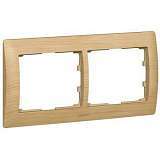 Рамка 2-постовая Legrand Galea Life клен 771962