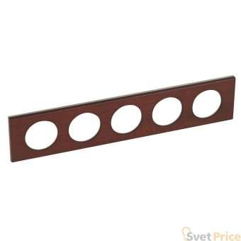 Рамка 5-постовая Legrand Celiane орех 069230