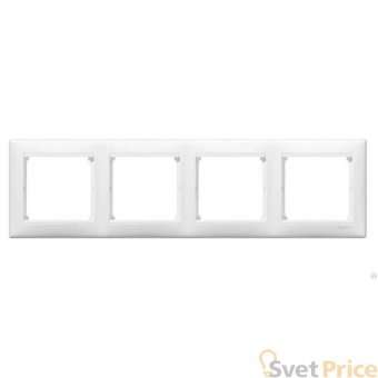 Рамка 4-постовая Legrand Valena белая 774454