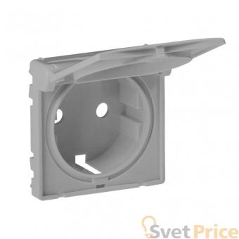 Лицевая панель Legrand Valena Life розетки с/з алюминий 754842