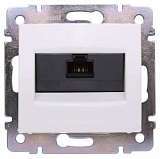 Розетка компьютерная RJ45 Legrand Valena 6 кат UTP на винтах белая 774242