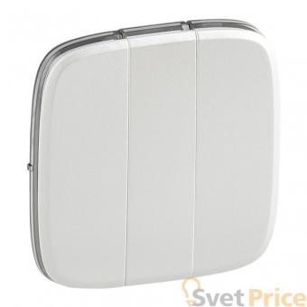 Лицевая панель Legrand Valena Allure выключателя трехклавишного жемчуг 755039