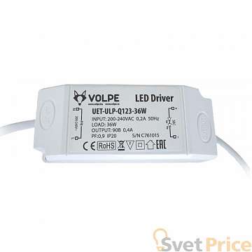 Блок питания (UL-00000439) Volpe UET-ULP-Q123-36W
