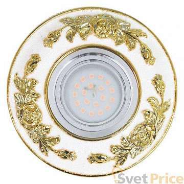 Встраиваемый светильник Fametto Arno DLS-A105 GU5.3 Chrome/White+Gold