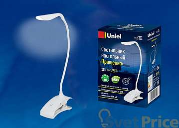 Настольная лампа (UL-00001494) Uniel TLD-533 White/LED/250Lm/5500K/Dimmer
