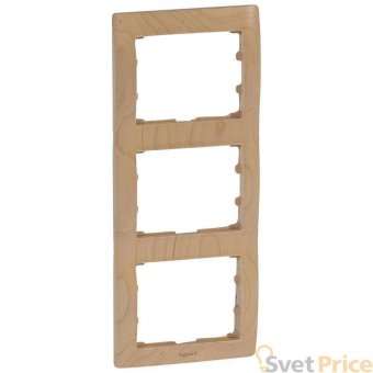 Рамка 3-постовая Legrand Galea Life клен 771967