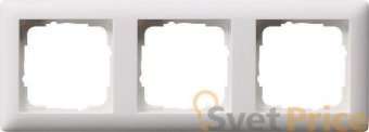 Рамка 3-постовая Gira Standard 55 чисто-белый шелковисто-матовый 021304