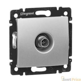 Розетка TV Legrand Valena Звезда алюминий 770129