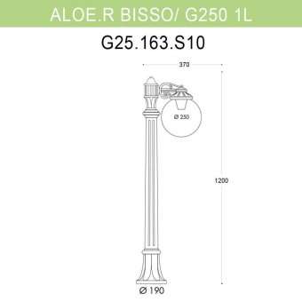 Уличный светильник Fumagalli Aloe.R/G250 1L G25.163.S10.BXE27