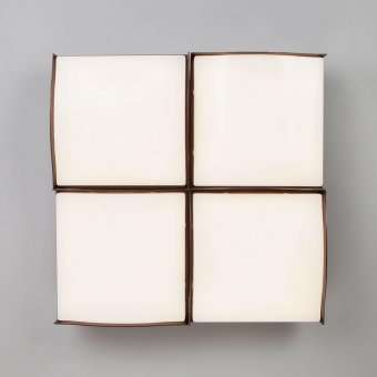 Потолочный светодиодный светильник Eurosvet Relief 90031/4 кофе