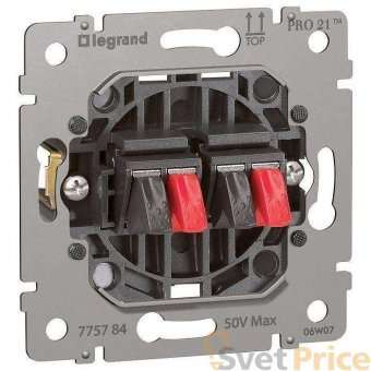 Розетка двойная акустических стереосистем Legrand Galea Life 775784