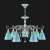 Подвесная люстра Lamp4you Provence E4-07-G-LMP-O-18-CRL-E4-07-GB-DN