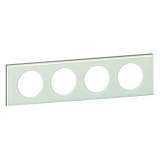 Рамка 4-постовая Legrand Celiane смальта белая глина 069314