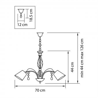 Подвесная люстра Lightstar Esedra 796151