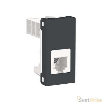Розетка телефонная RJ12 одиночная Schneider Electric Unica Modular NU349154