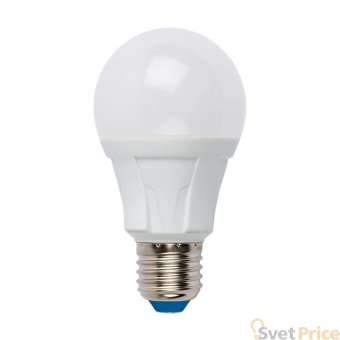 Лампа светодиодная диммируемая (UL-00004288) Uniel E27 12W 6500K матовая LED-A60 12W/6500K/E27/FR/DIM PLP01WH
