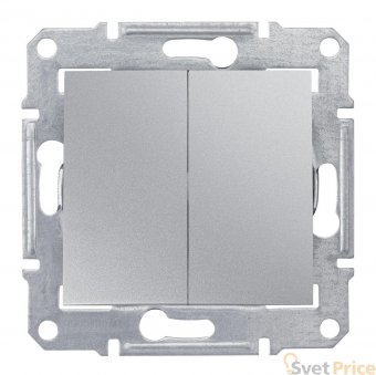 Выключатель двухклавишный Schneider Electric Sedna 10A 250V SDN0300160