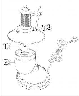 Настольная лампа Odeon Light Tarsu 2617/1T