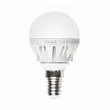 Лампа светодиодная (08138) E14 6W 4500K шар матовый LED-G45-6W/NW/E14/FR ALM01WH