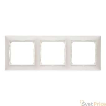 Рамка 3-постовая Legrand Valena жемчужная 770473
