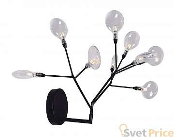 Бра Crystal Lux Evita AP9 BLack/Transparent