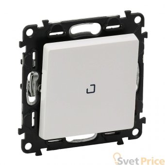 Выключатель одноклавишный Legrand Valena Life 10A 250V с подсветкой белый 752410