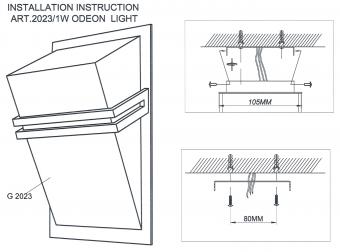 Настенный светильник Odeon Light Tiara 2023/1W
