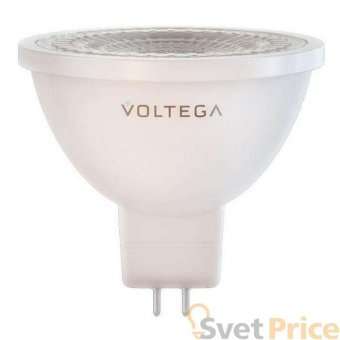 Лампа светодиодная Voltega GU5.3 7W 2800К прозрачная 7062