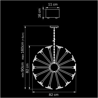 Подвесная люстра Osgona Bardano 891183