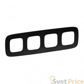 Рамка 4-постовая Legrand Valena Allure Матовый черный 754404