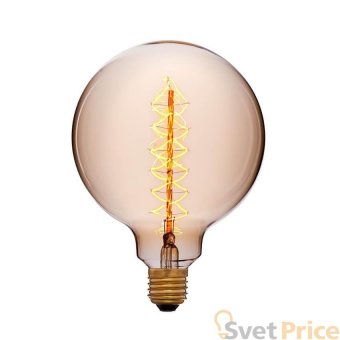 Лампа накаливания E27 60W золотой 053-662