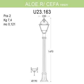 Уличный светильник Fumagalli Aloe.R/Cefa U23.163.000.BYF1R