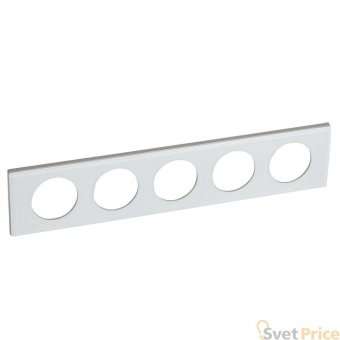 Рамка 5-постовая Legrand Celiane смальта белая глина 069320