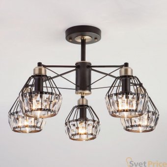 Потолочная люстра Eurosvet Lord 70075/5 черный