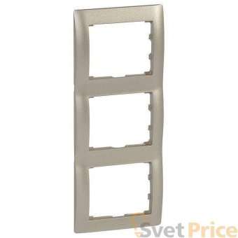 Рамка 3-постовая Legrand Galea Life титан 771407