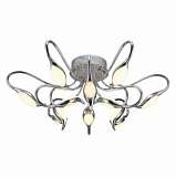 Потолочная светодиодная люстра IDLamp Oktopia 295/12PF-LEDChrome