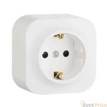 Розетка 2К+З Legrand Quteo 16A 250V с/з со шторками белая 782220