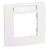 Рамка 1-постовая Legrand Etika с держателем для маркировки белая 672506