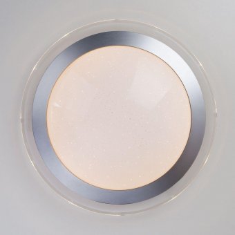 Потолочный светодиодный светильник Eurosvet Fusion 40002/1 LED матовое серебро