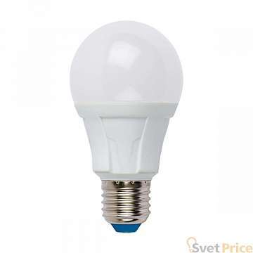 Лампа светодиодная диммируемая (UL-00004289) Uniel E27 12W 4000K матовая LED-A60 12W/4000K/E27/FR/DIM PLP01WH