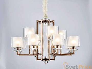 Подвесная люстра Newport 4408+4/C black nickel