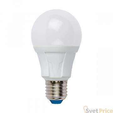 Лампа светодиодная диммируемая (UL-00004290) Uniel E27 12W 3000K матовая LED-A60 12W/3000K/E27/FR/DIM PLP01WH