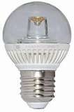 Лампа светодиодная E27 5W 4000K шар прозрачный LC-GCL-5/E27/840 L154