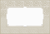 Рамка Flock для двойной розетки слоновая кость WL05-Frame-01-DBL-ivory 4690389073175
