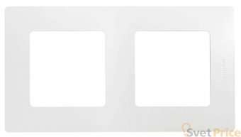 Рамка 2-постовая Legrand Etika белая 672502