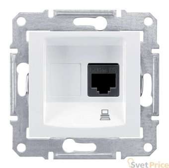 Розетка компьютерная RJ45 Schneider Electric Sedna UTP SDN4300121
