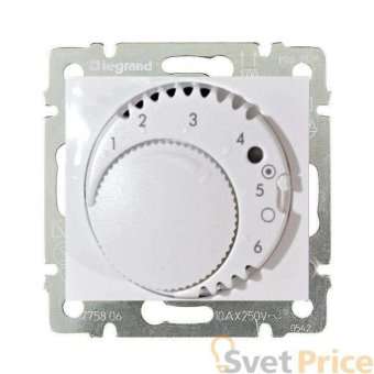 Термостат теплого пола Legrand Valena белый 770091