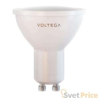 Лампа светодиодная Voltega GU10 7W 2800К матовая VG2-S2GU10warm7W 7056